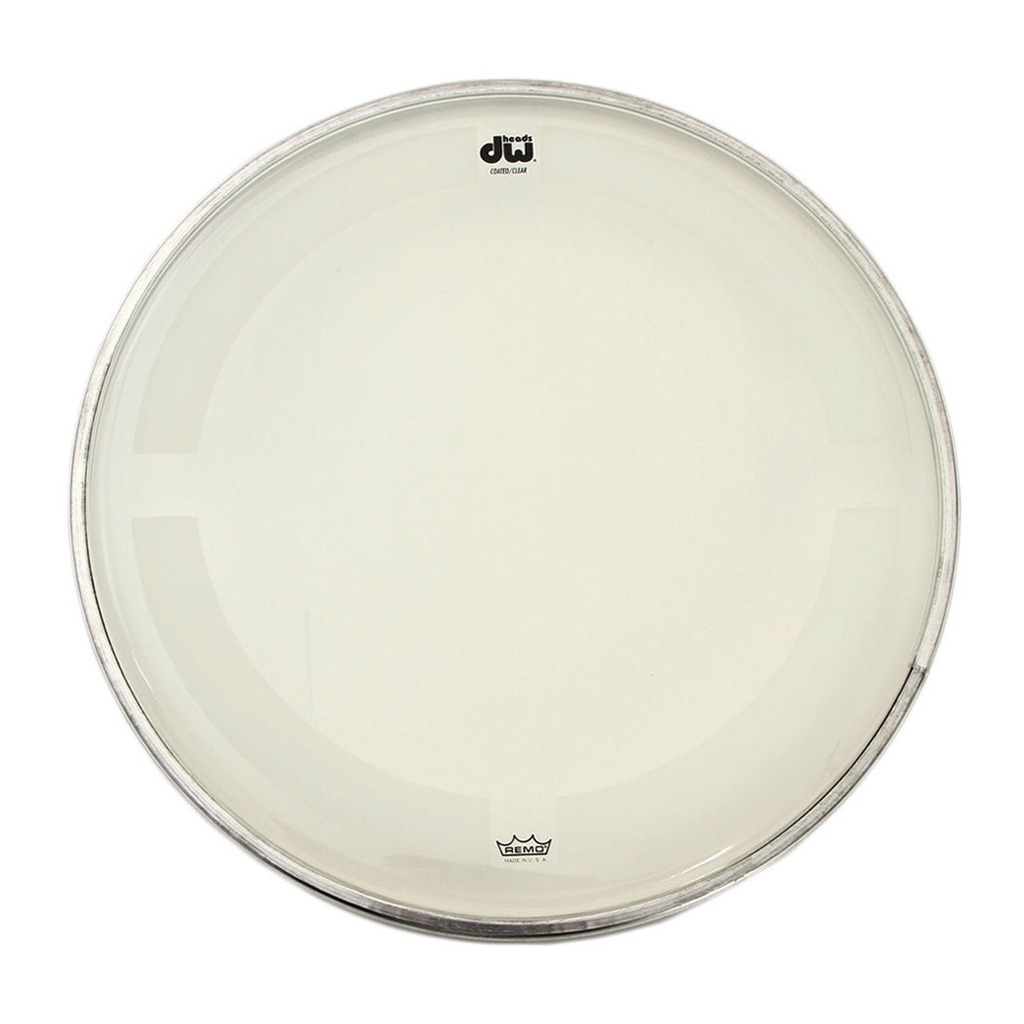 DW 18" Coated Clear Drum Head