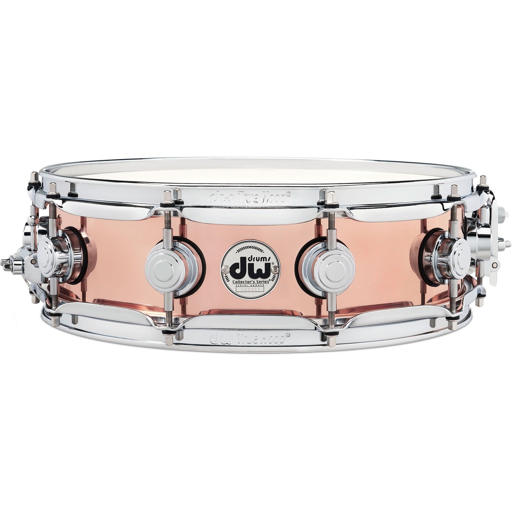 DW 4" x 14" Collector's Polished Copper Snare w/ Chrome