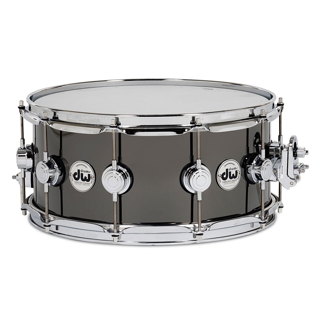 DW 6.5 x 14" Collector's Black Nickel Brass Snare w/ Chrome