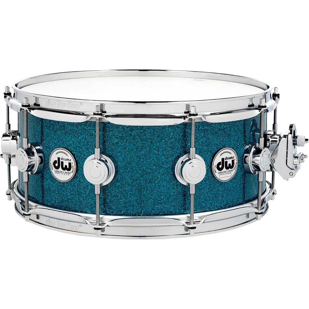 DW 6.5 x 14" Collector's Cherry Shell Teal Glass