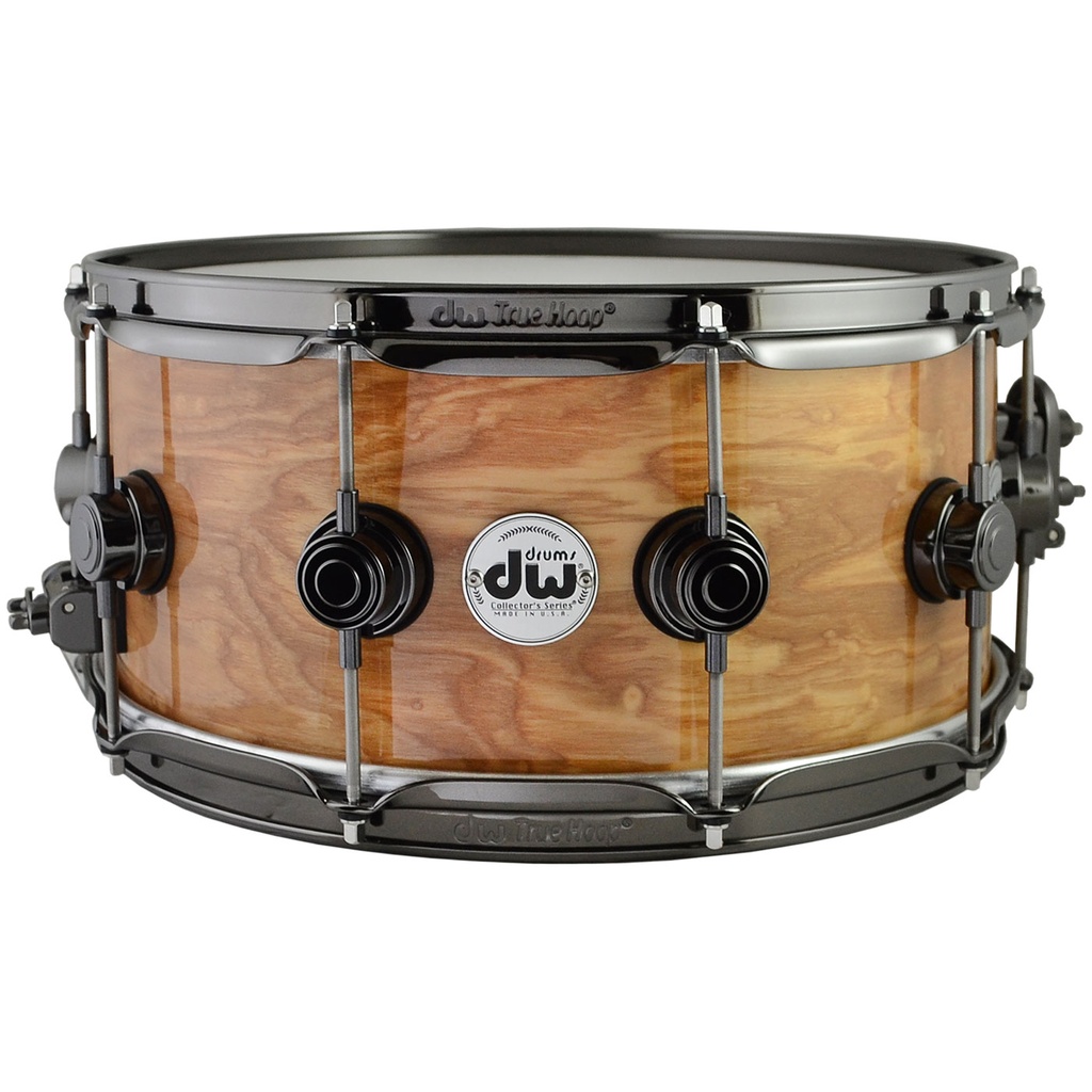 DW 6.5" x 14" Collector's Series Maple Snare Brown Ash Pomelle