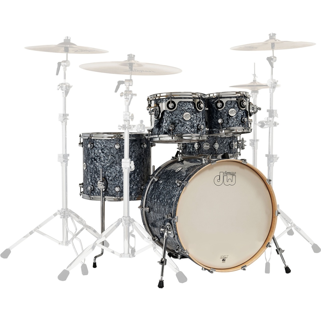 DW Design Series 5-Piece Maple in Slate Silver