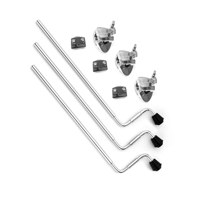 DW Floor Tom Legs and TB-12S Brackets in Chrome (3-Pack)