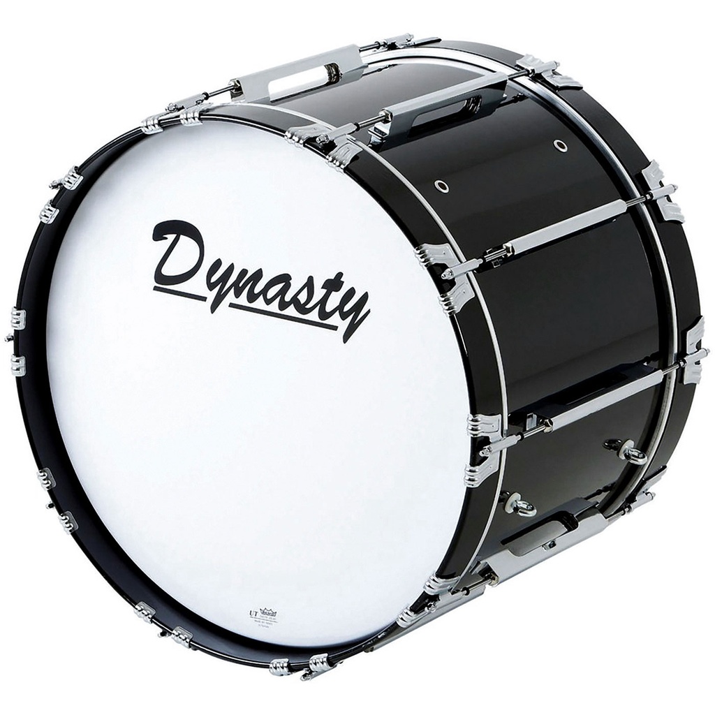 Dynasty 16" x 14" Marching Bass w/ Chrome in Black