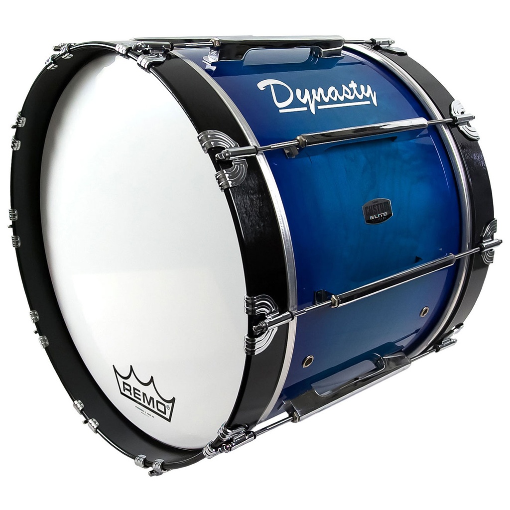 Dynasty 30" x 14" Marching Bass w/ Chrome in Lacquer