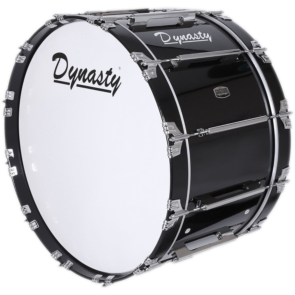 Dynasty 32" x 14" Marching Bass w/ Chrome in Black
