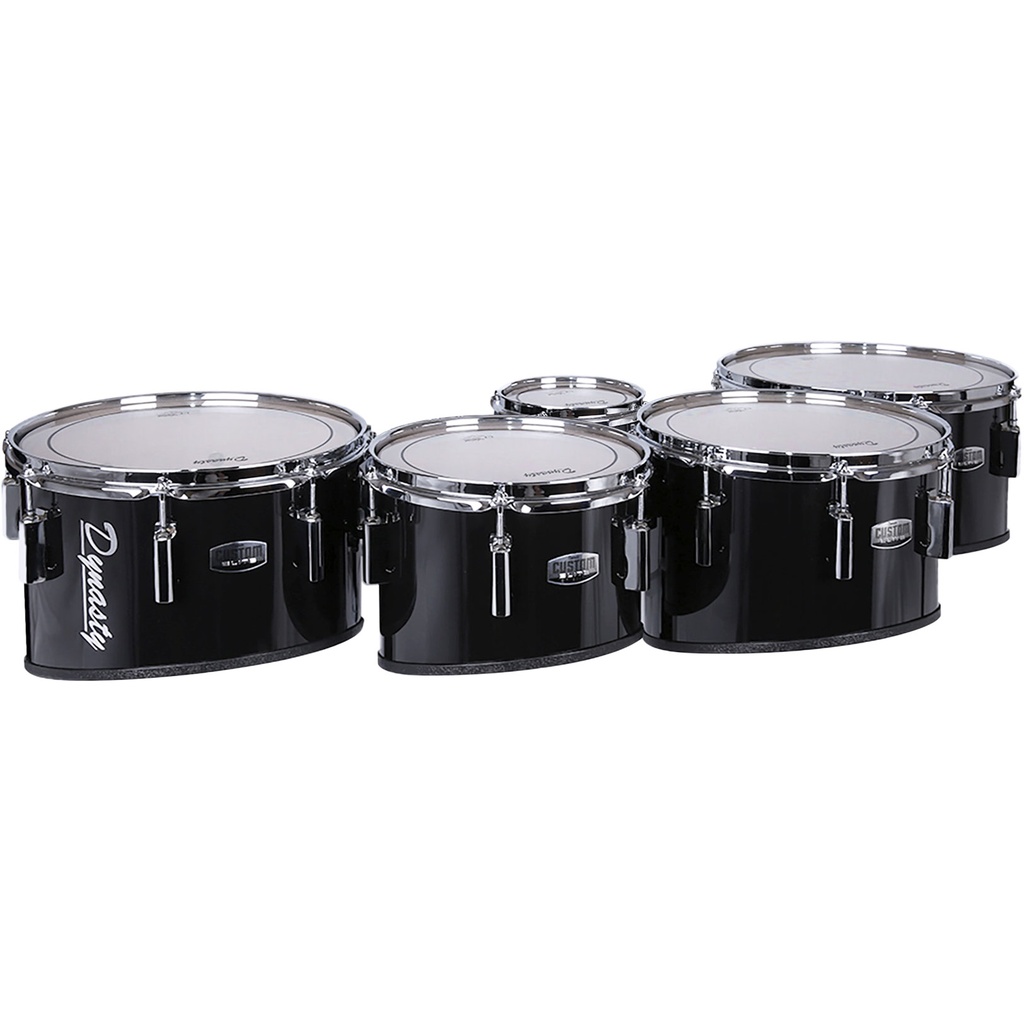 Dynasty 6-10-12-13-14" Marching Tenors w/ Chrome in Black