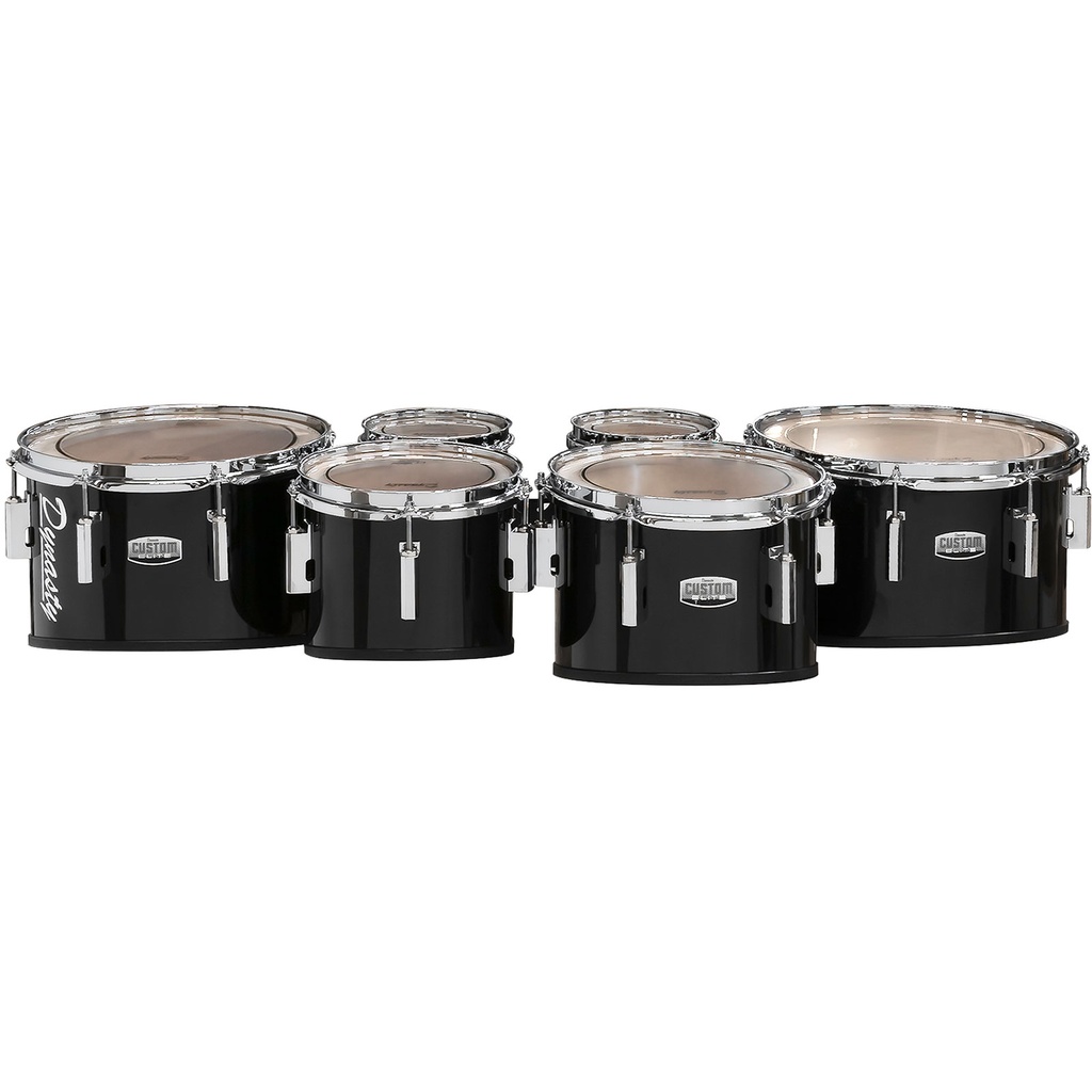 Dynasty 6-6-8-10-12-14" Marching Tenors w/ Chrome in Black