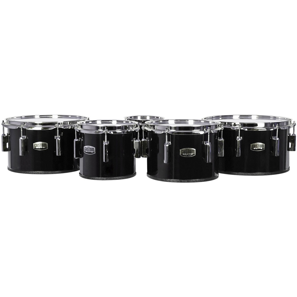Dynasty 6-8-10-12-13" Marching Tenors w/ Chrome in Black