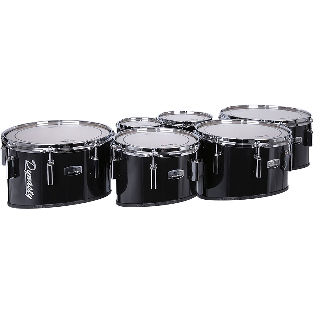 Dynasty 6-8-10-12-13-14" Marching Tenors w/ Chrome in Black