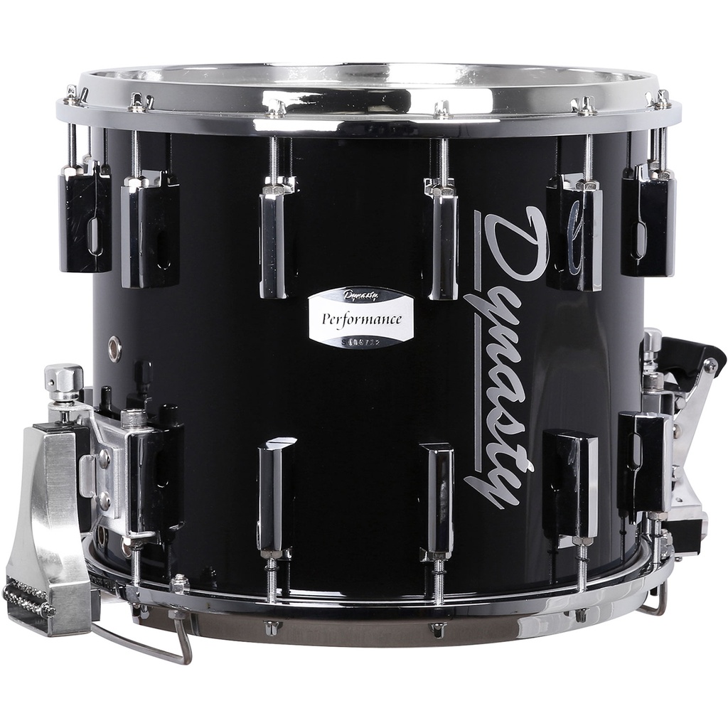 Dynasty DFT Traditional Marching Snare w/ Chrome in Black