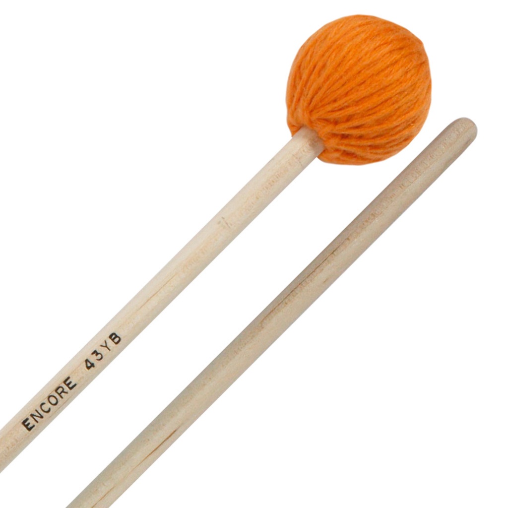 Encore Mallets Orange Medium Soft Yarn Marimba Birch