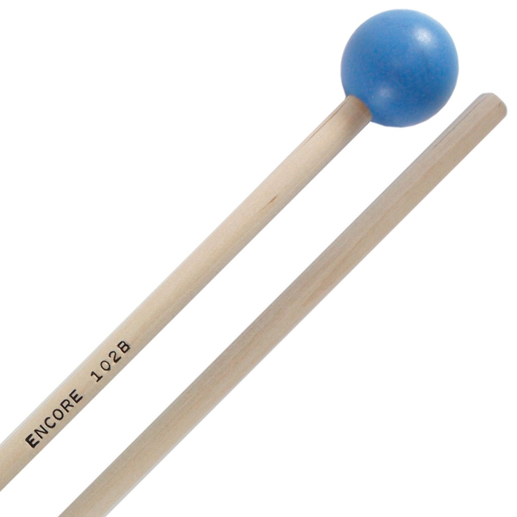 Encore Mallets Unwound Blue Poly Ball Xylophone Mallets