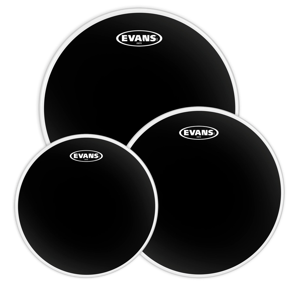 [ETP-ONX2-F] Evans 10"/12"/14" Onyx Fusion Tom Head Pack
