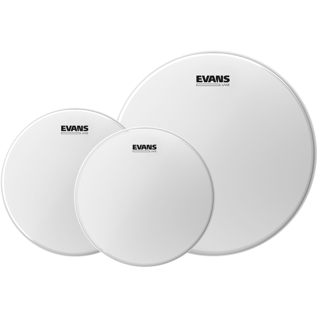 Evans 10"/12"/14" UV2 Coated Fusion Tom Head Pack
