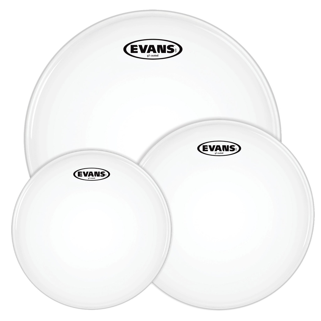 Evans 10"/12"/16" G1 Coated Rock Tom Head Pack