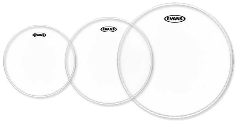 Evans 10"/12"/16" G2 Clear Rock Tom Head Pack