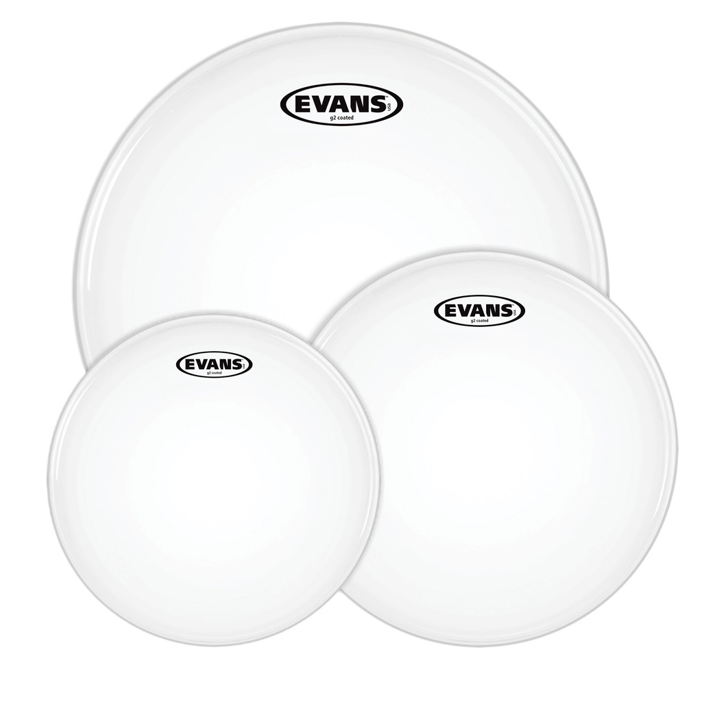 Evans 10"/12"/16" G2 Coated Rock Tom Head Pack