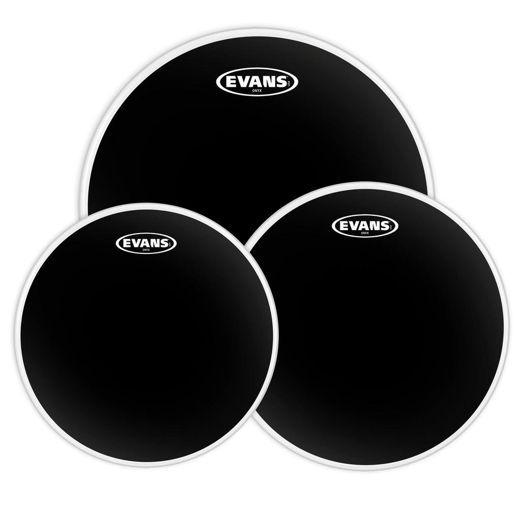 Evans 12"/13"/16" Onyx Standard Tom Head Pack