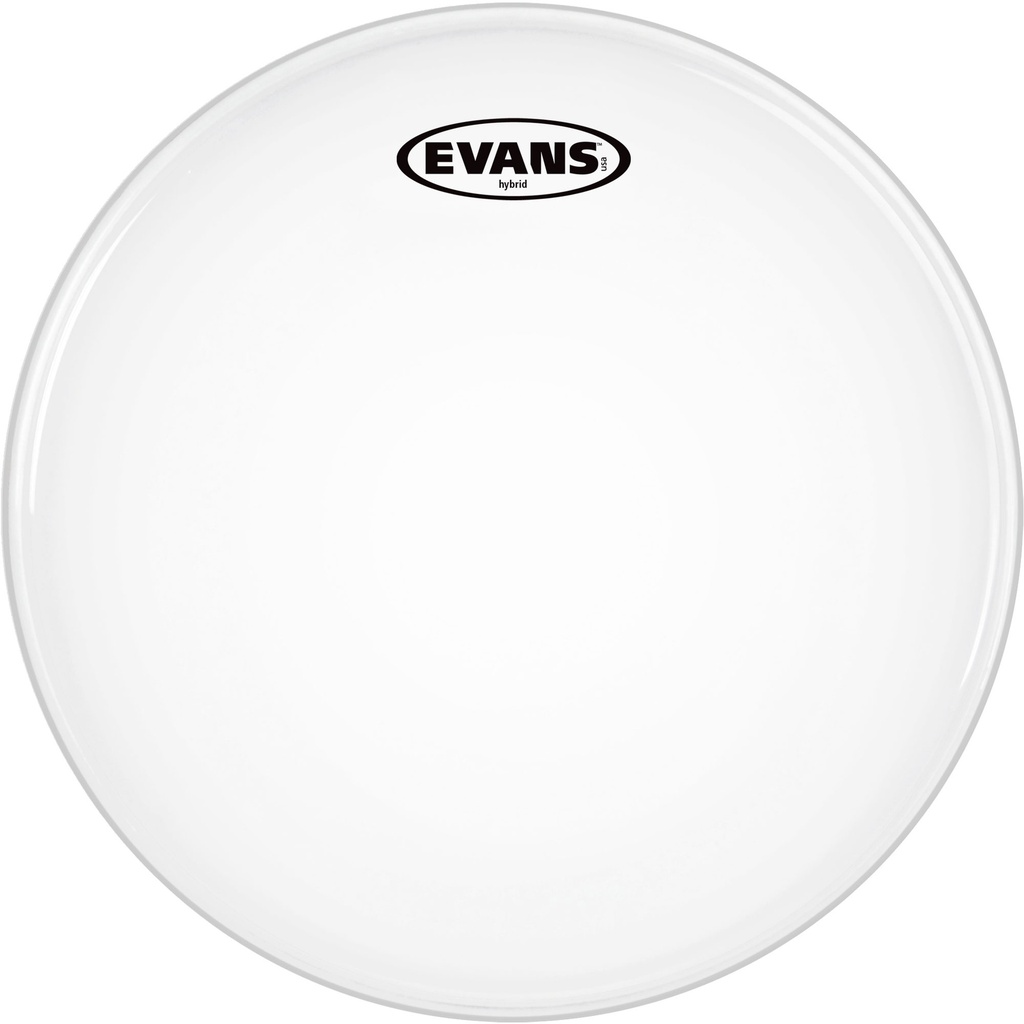 Evans 14" Hybrid White Marching Snare Top Head