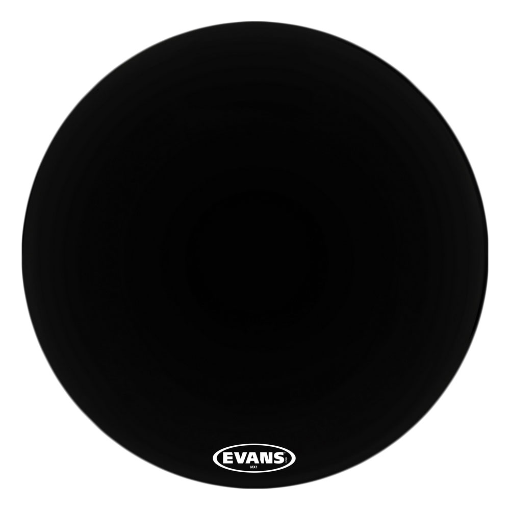 Evans 14" MX1 Black Marching Bass Head