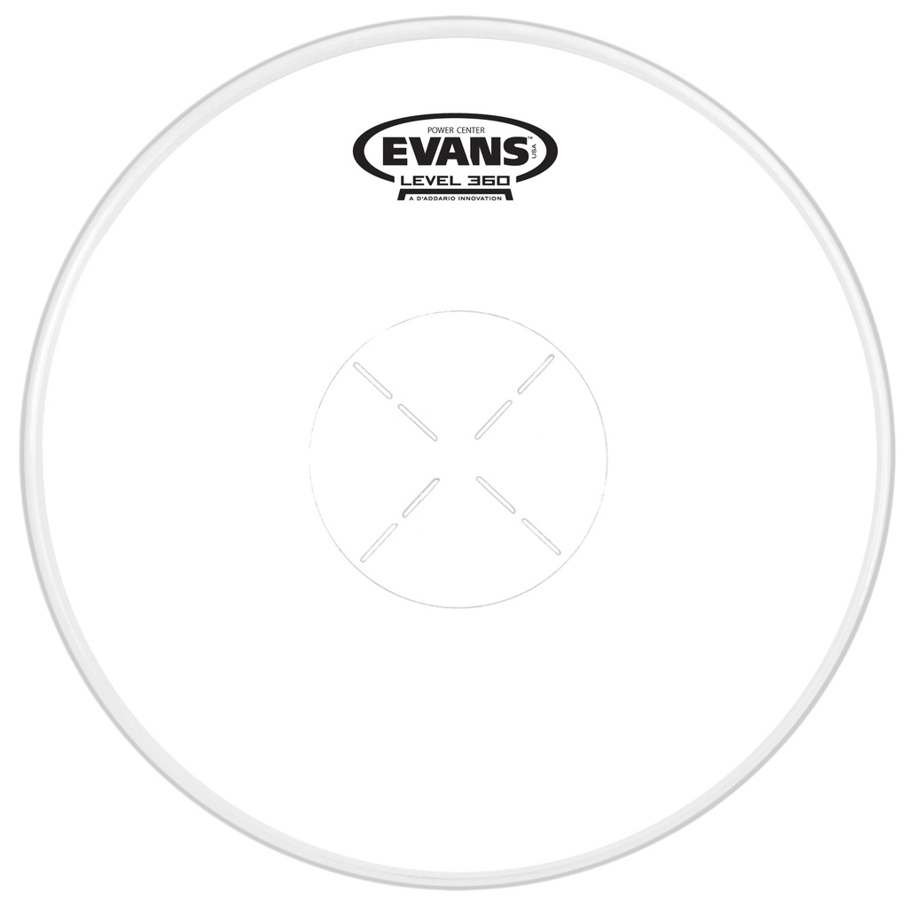 [B14G1D] Evans 14" Power Center Snare Top Head