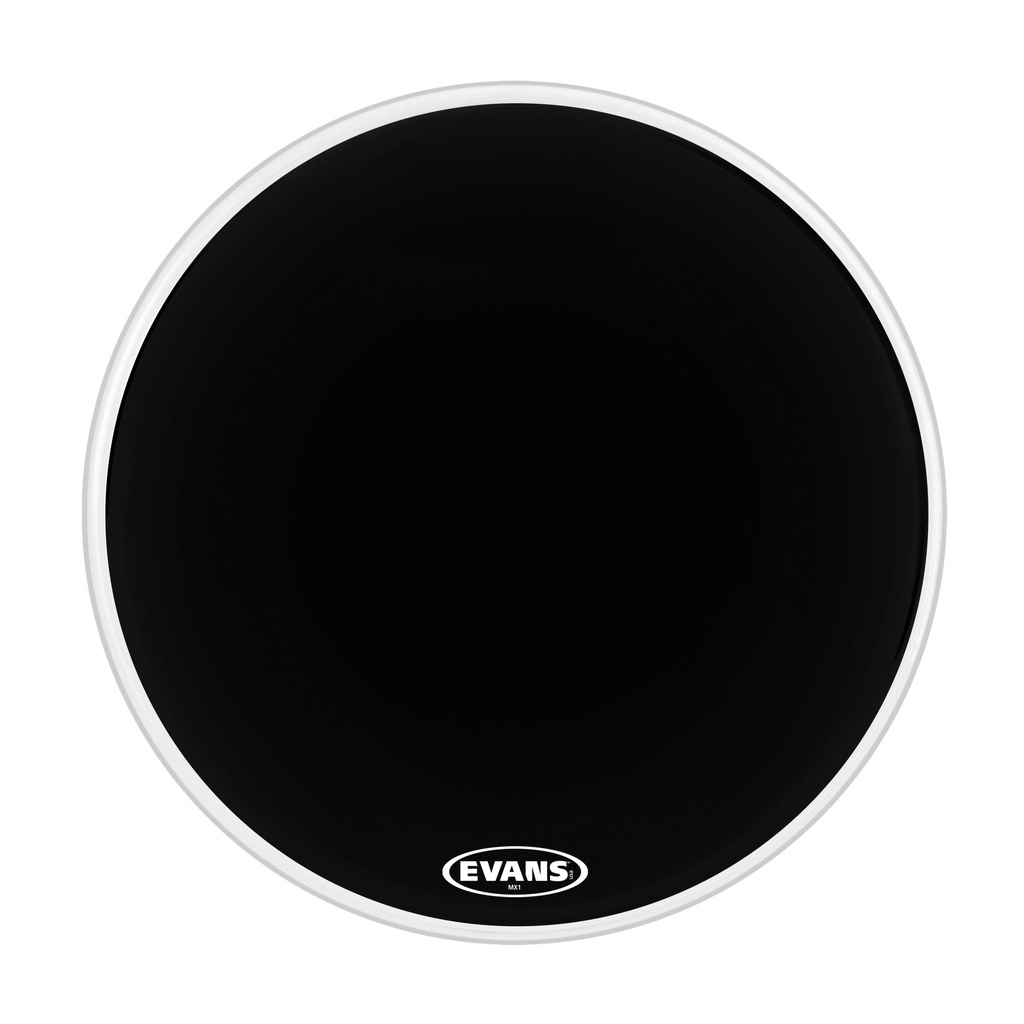 Evans 18" MX1 Black Marching Bass Head