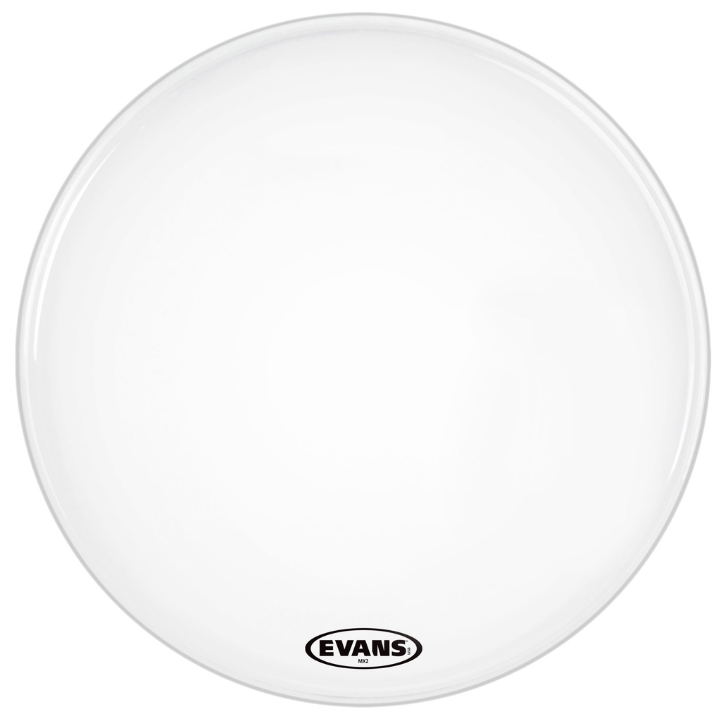 Evans 20" MX2 White Marching Bass Head