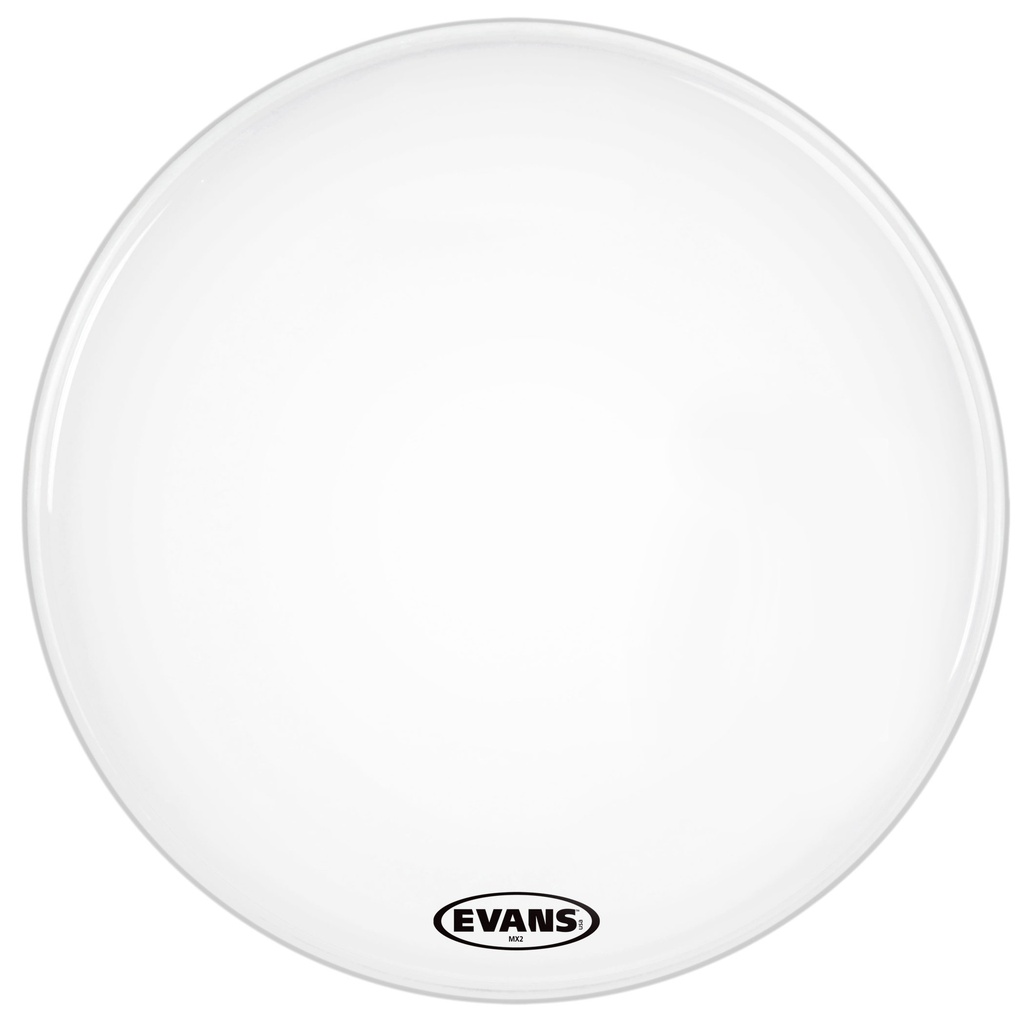 Evans 22" MX2 White Marching Bass Head