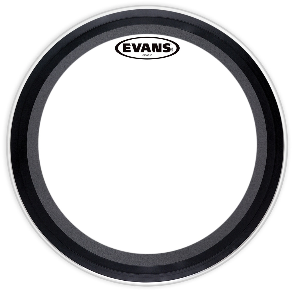 Evans 24" EMAD2 Clear Bass Head