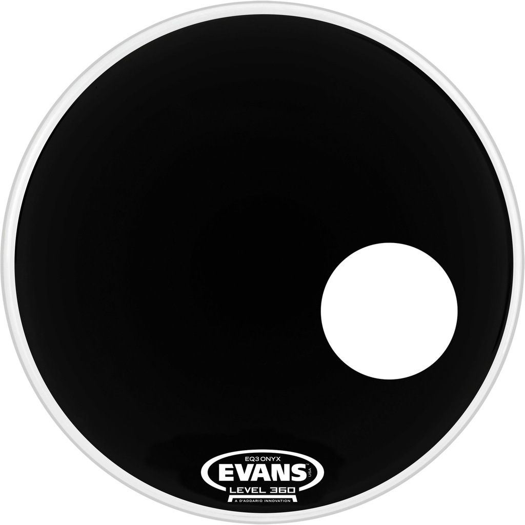 Evans 26" EQ3 Onyx Resonant Bass Head