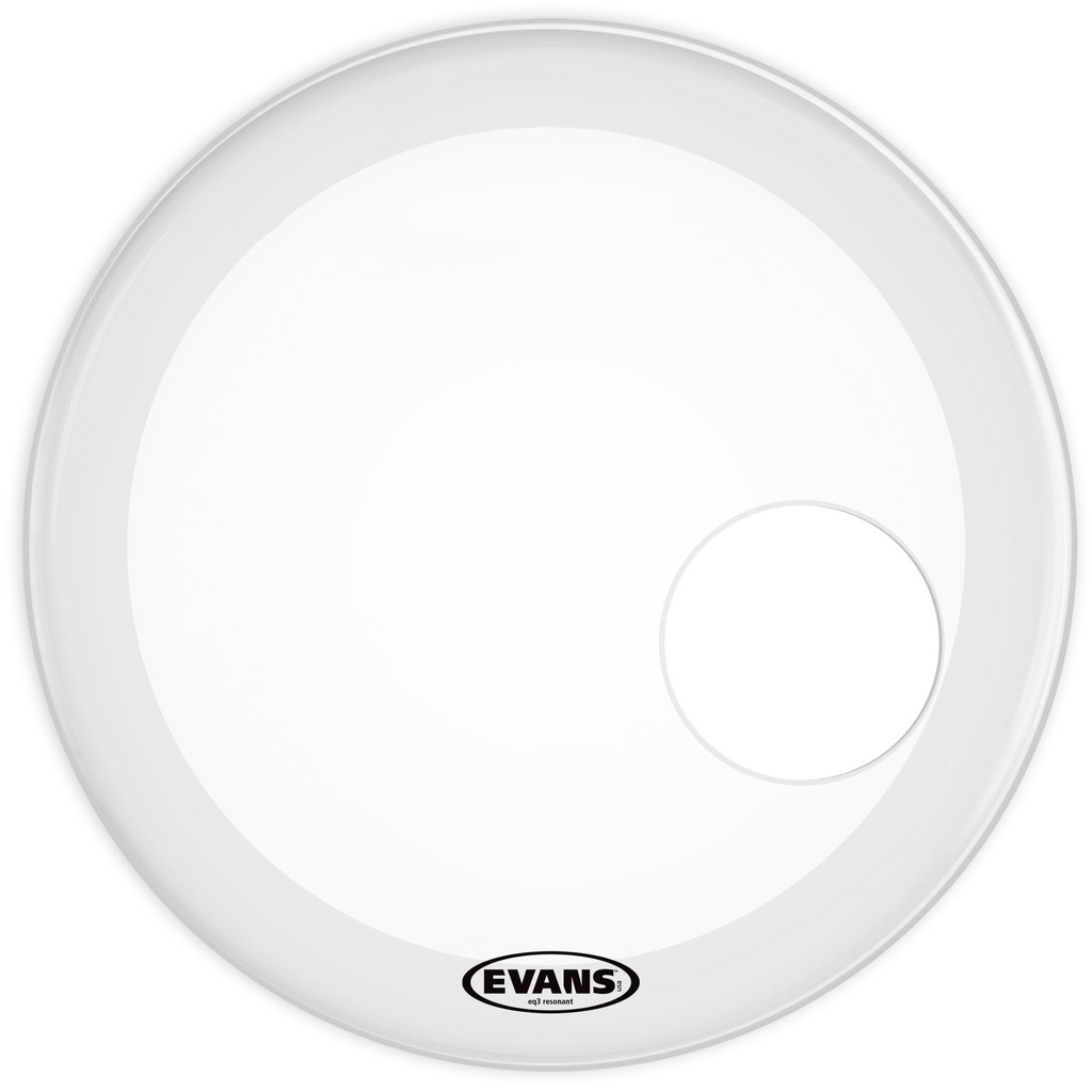 Evans 26" EQ3 Resonant Smooth White Bass Head
