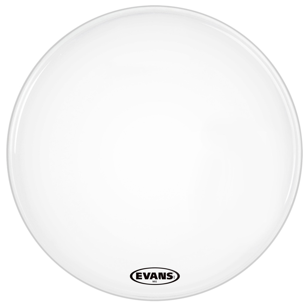 Evans 26" MX2 White Marching Bass Head
