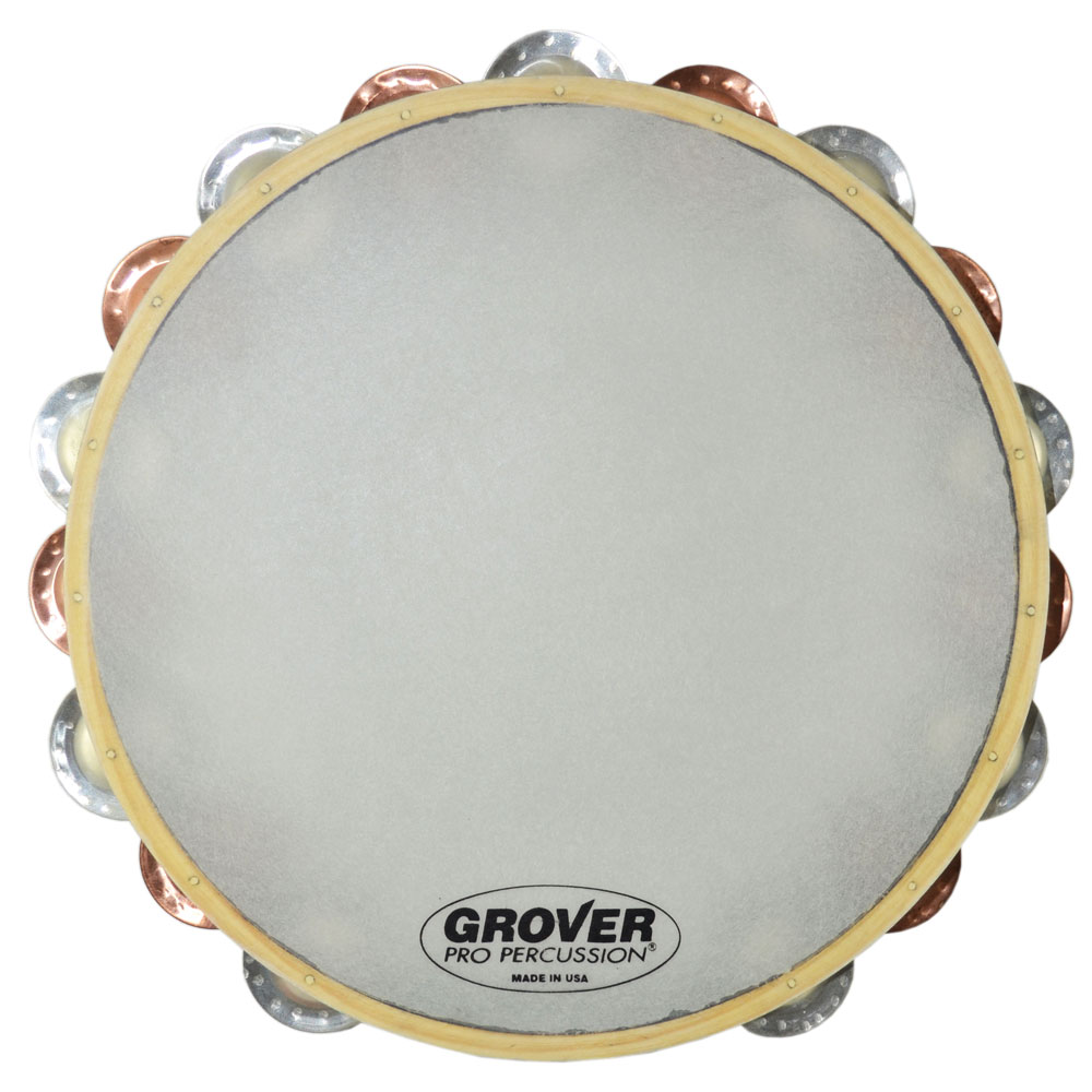 Grover Pro 10" Silver/Bronze Double-Row Tambourine