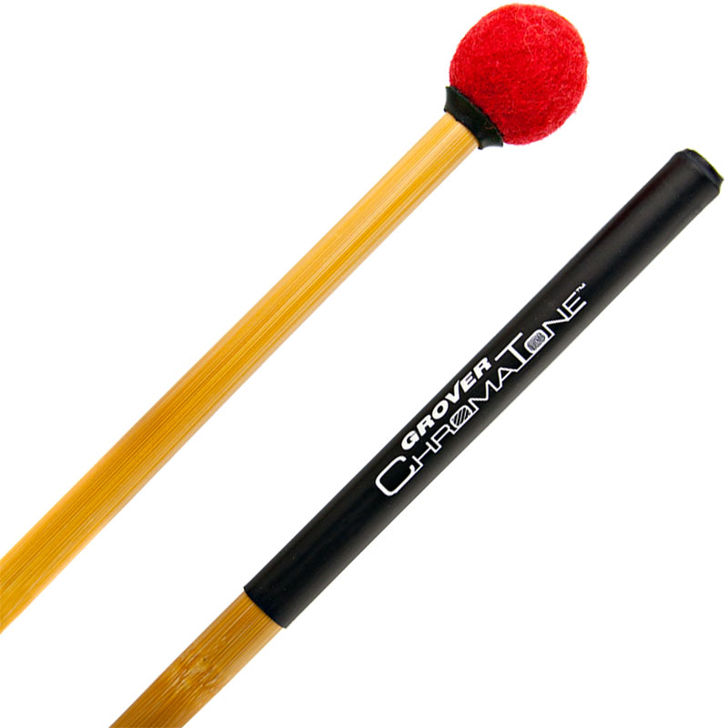 Grover Pro ChromaTone II Lite Staccato Timpani Mallets (Ruby Red)
