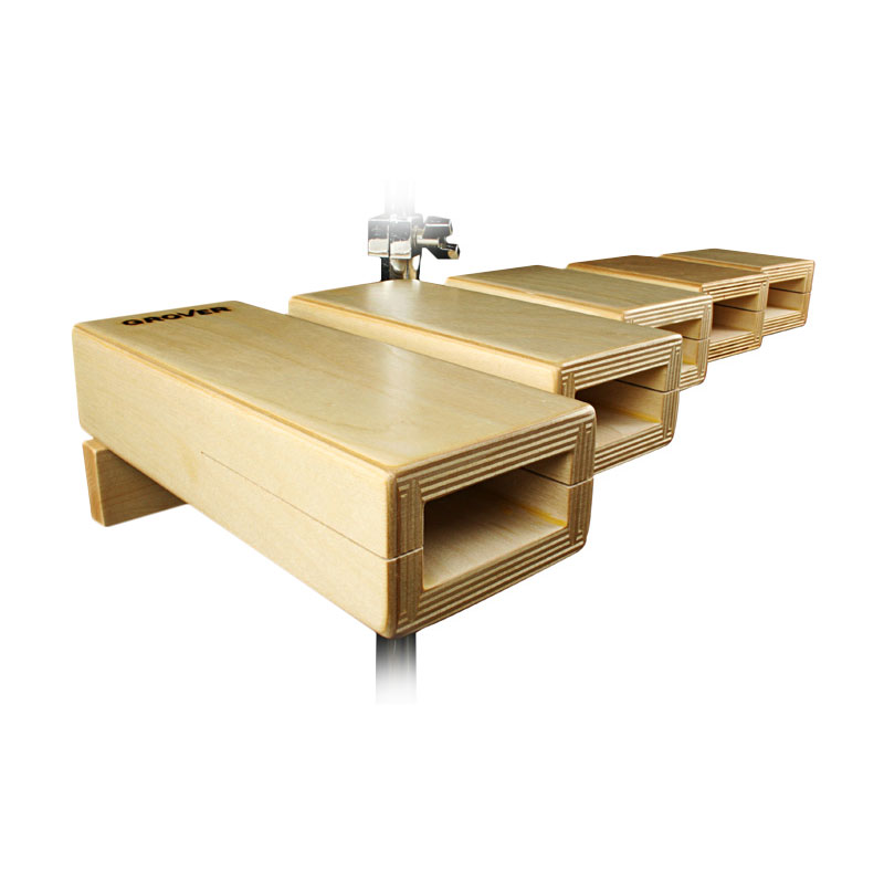 Grover Pro Standard Temple Blocks with Stand