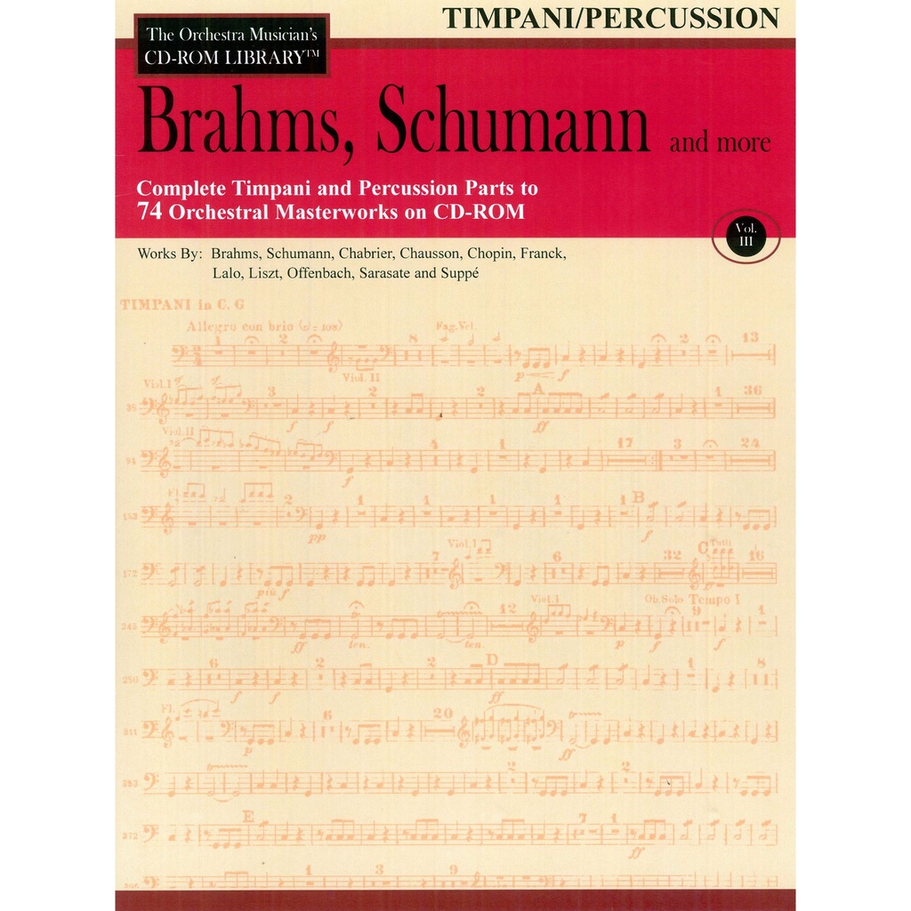 Hal Leonard Orchestra Musician's Library v.3 Brahms Schumann and More