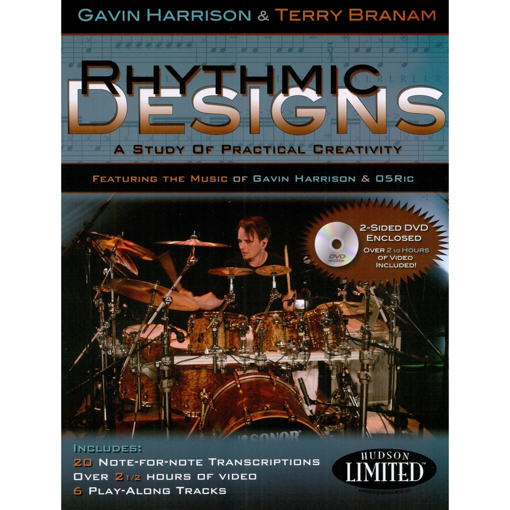 Hal Leonard Rhythmic Designs Book & DVD by Gavin Harrison