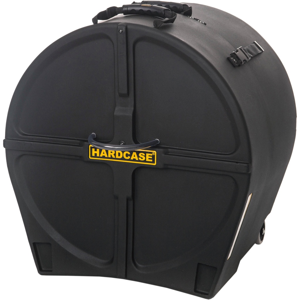 Hardcase 20" (Diameter) x 16-to-20" (Deep) Bass Drum Case with Wheels