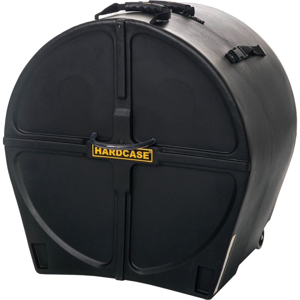 Hardcase 22" (Diameter) x 16-to-20" (Deep) Bass Drum Case with Wheels