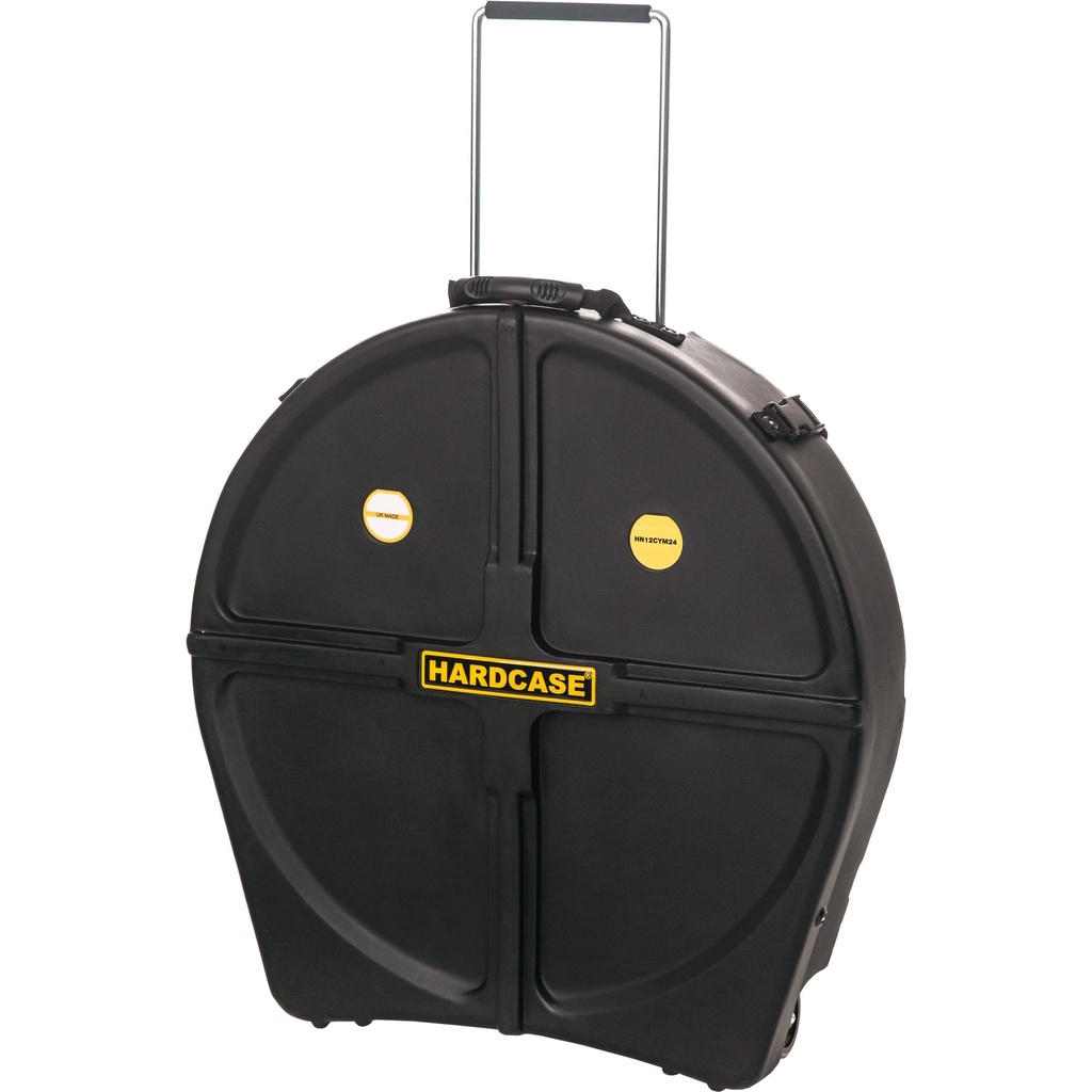 Hardcase 24" Cymbal Case with Retractable Tow Handle & Wheels