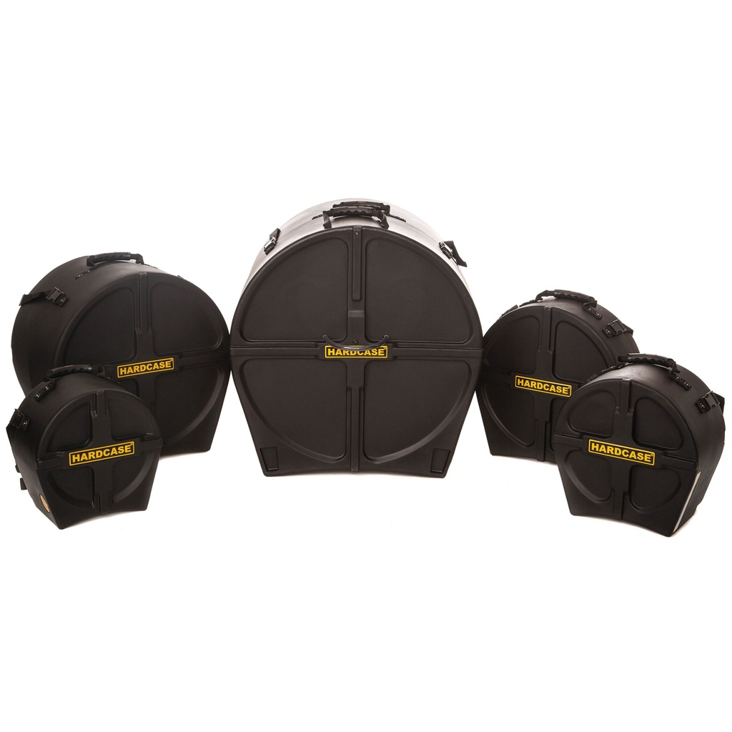 Hardcase Rock Fusion Drum Set Case Bundle (22B 10/12/16T 14" Snare)
