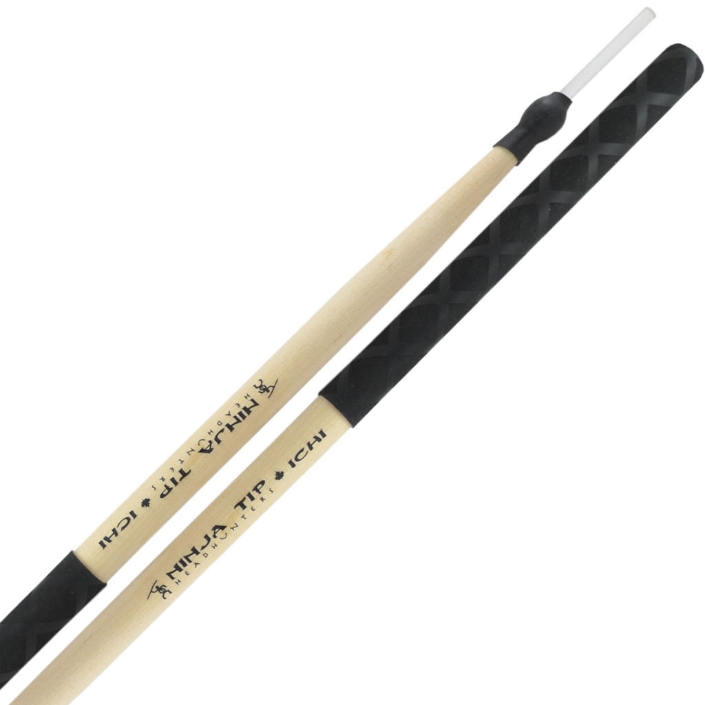 Headhunters Ninja Tip "Ichi" Poly Rod Hybrid Drum Sticks