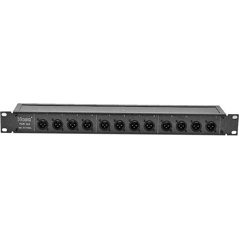 Hosa 12-Channel XLR Male or XLR Female Patchbay