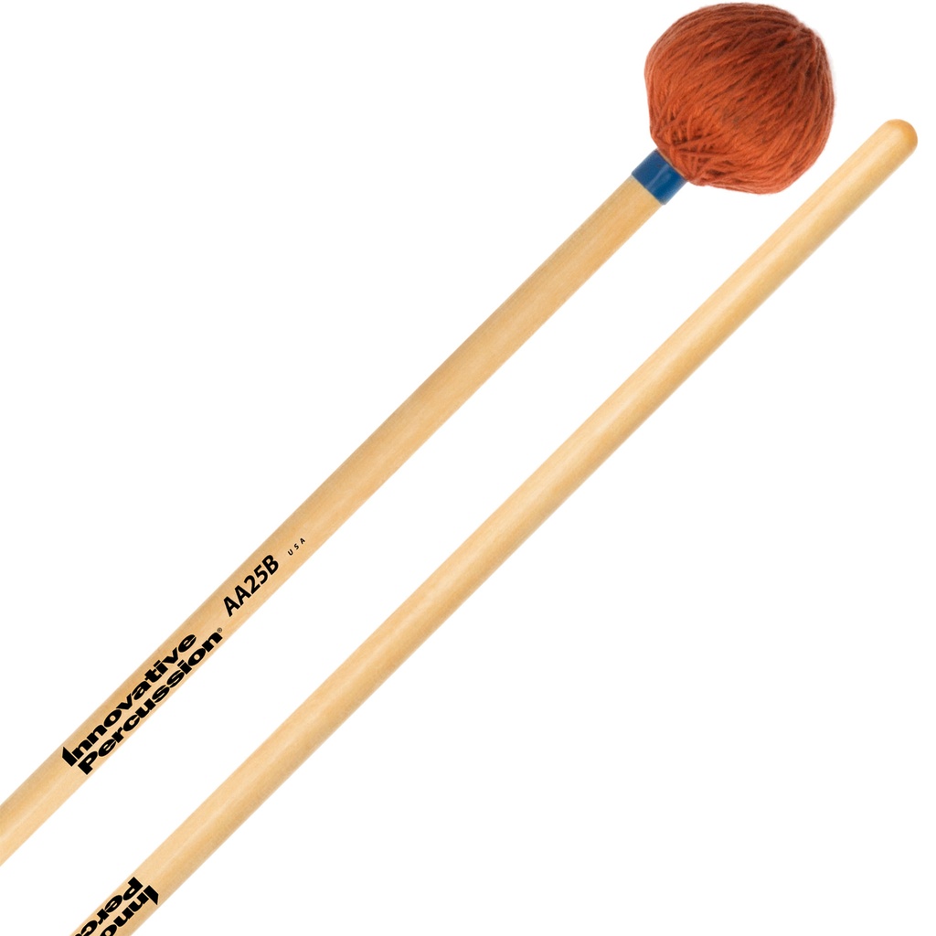 Innovative Percussion AA25B Rattan Series Medium Marimba/Vibraphone Mallets w/ Birch