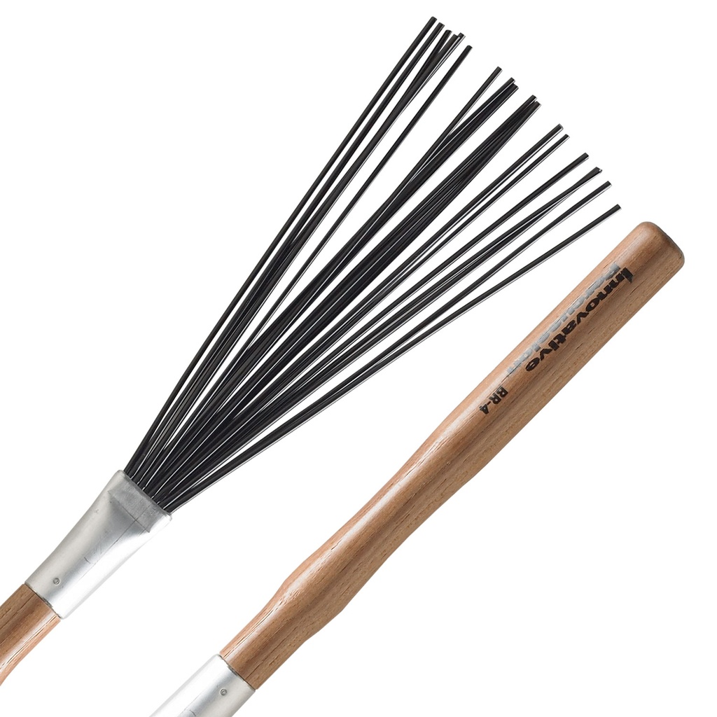 Innovative Percussion BR-4 Heavy Nylon Brushes Wood Handles