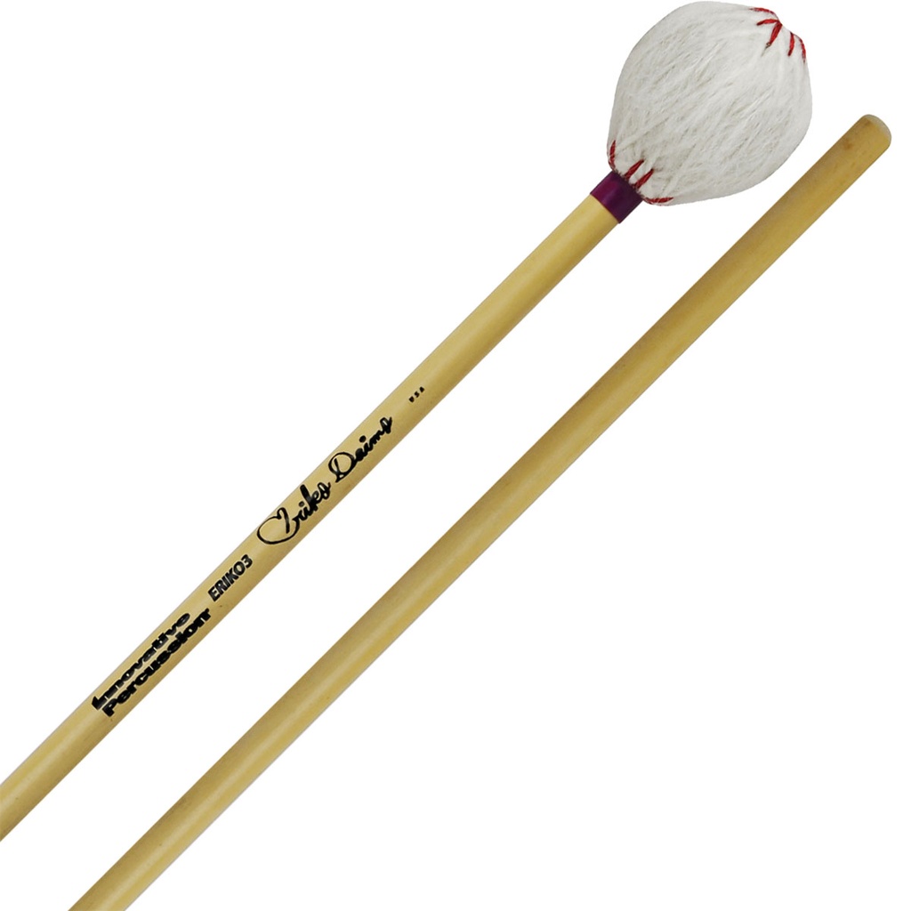 Innovative Percussion ERIKO3 Eriko Daimo Signature Medium Soft Marimba Mallets w/ Rattan