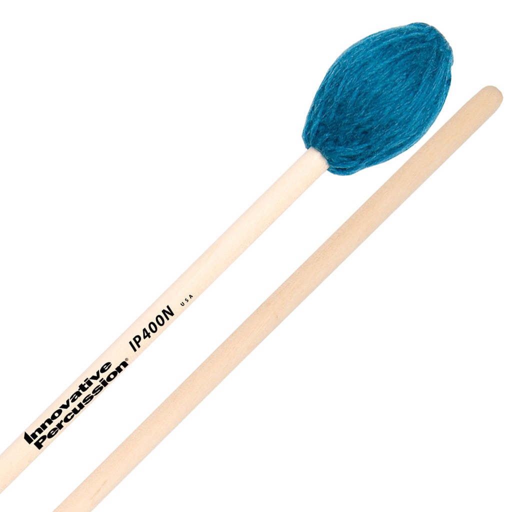 Innovative Percussion IP400N Soloist Hard Marimba Mallets Nat. Birch