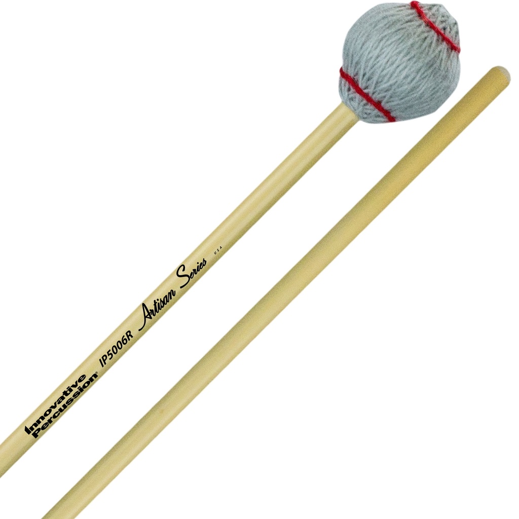 Innovative Percussion IP5006R Artisan Series Very Hard Marimba Mallets w/ Rattan