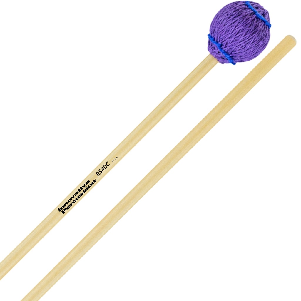 Innovative Percussion RS40C Rattan Series Hard Cord Vibraphone/Marimba Mallets